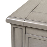 5 Drawer Executive Desk - Dove Gray