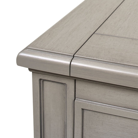 5 Drawer Executive Desk - Dove Gray