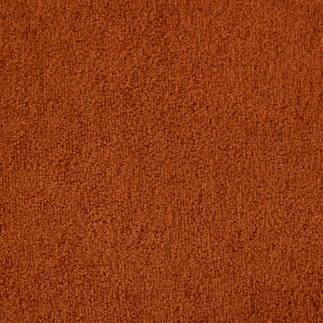 Round Orange Bouclé Loveseat - OROA