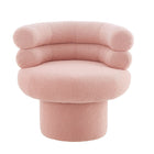 Round Swivel Accent Chair For Living Room - Blushy