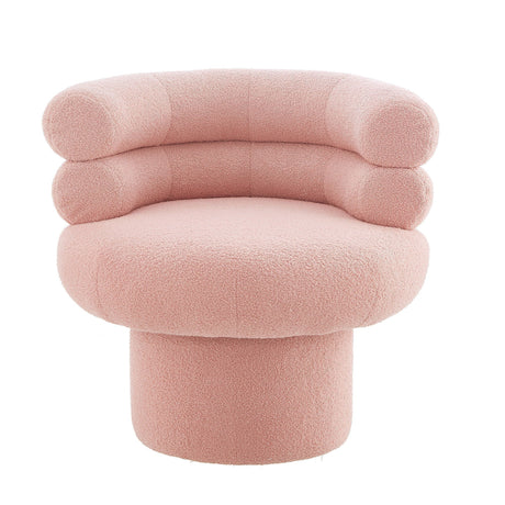Round Swivel Accent Chair For Living Room - Blushy