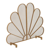 Gold Peacock Fan Fireplace Screen | Catchy