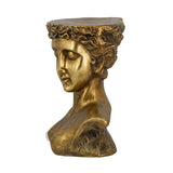 Gold Grecian Bust Side Table