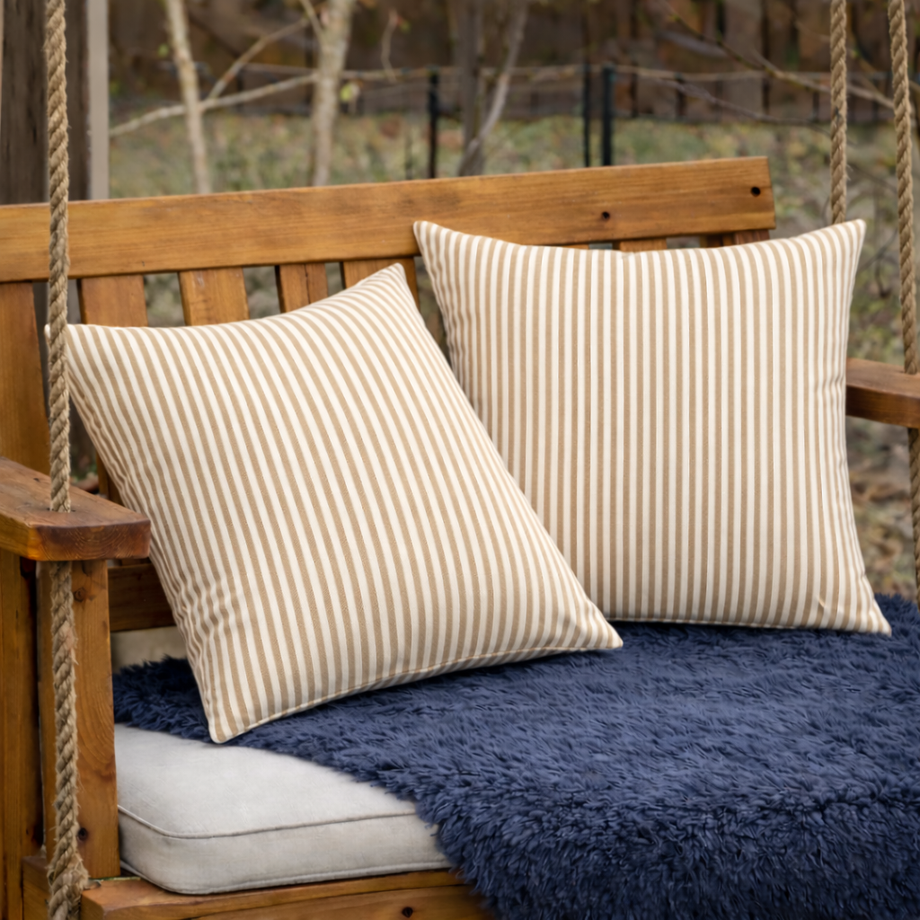 Outdoor Throw Pillows, Waterproof & Fade-Resistant Patio Cushions (S/2)