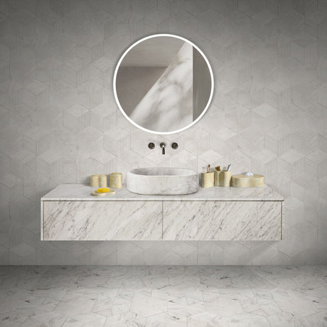 Elegant Marble Bathroom Accessories Set - OROA (S/6)
