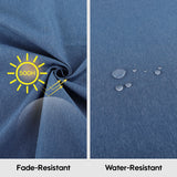 2 Piece Outdoor Chaise Lounge Chair Cushion Set