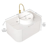 Floating Bathroom Vanity & Sink - OROA