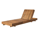 Lounge Chaise Set, Acacia Solid Wood - OROA