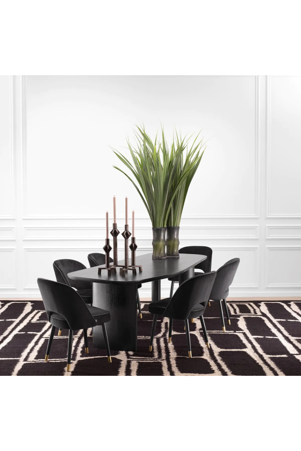 Velvet Cut-Out Dining Chairs (2) | Eichholtz Cliff | Oroa.com