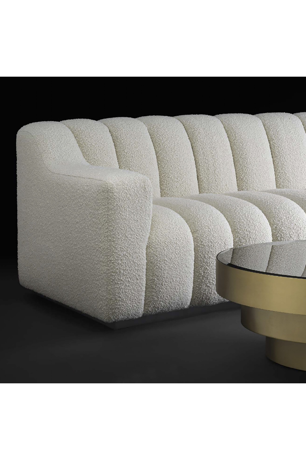 Channeled Bouclé Sofa S | Eichholtz Kelly | Oroa.com