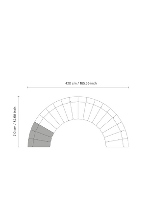 Channel Stitched Corner Sofa | Eichholtz Lando | Oroa.com