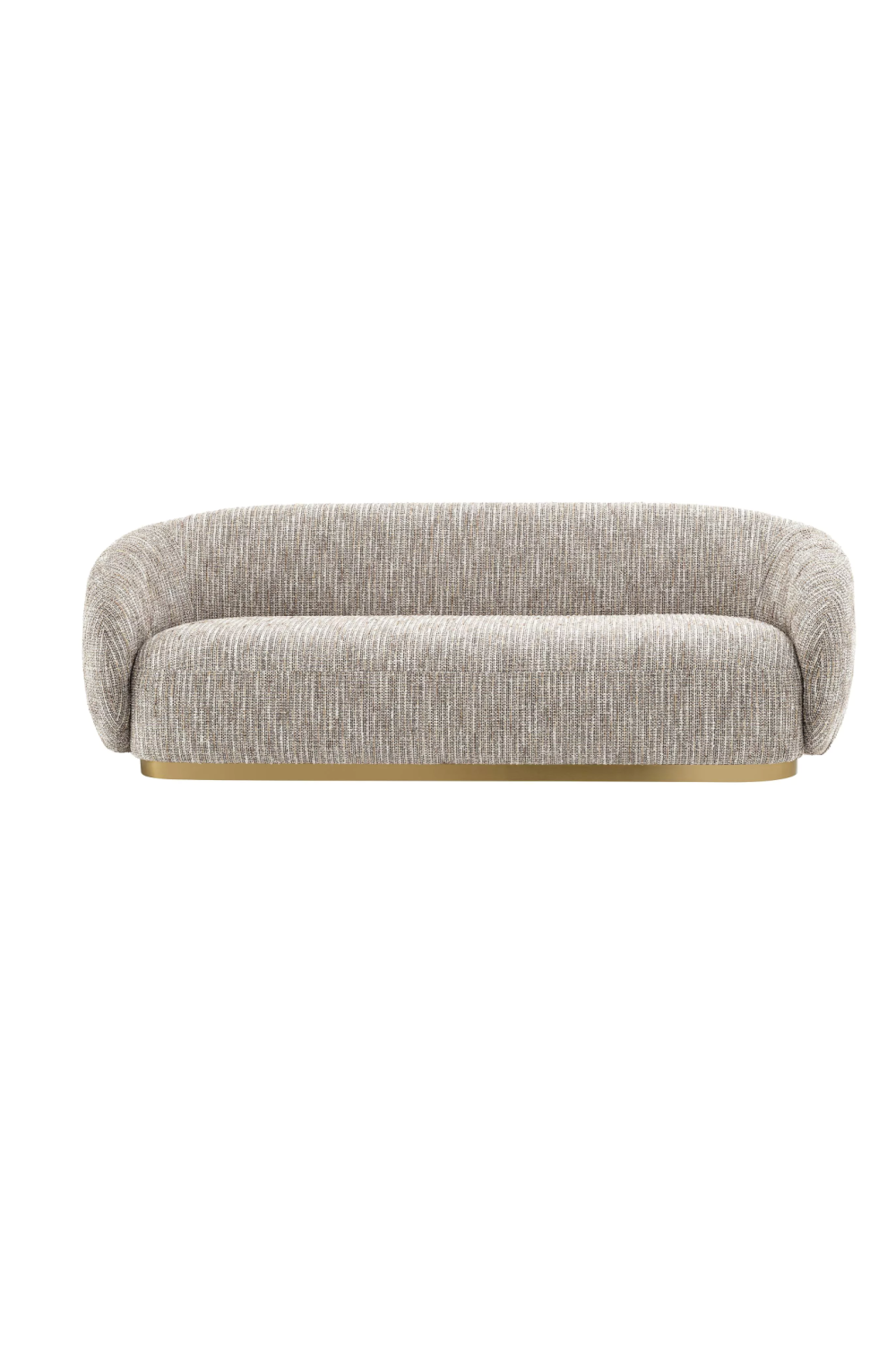 Brushed Brass Base Sofa | Eichholtz Brice | Oroa.com
