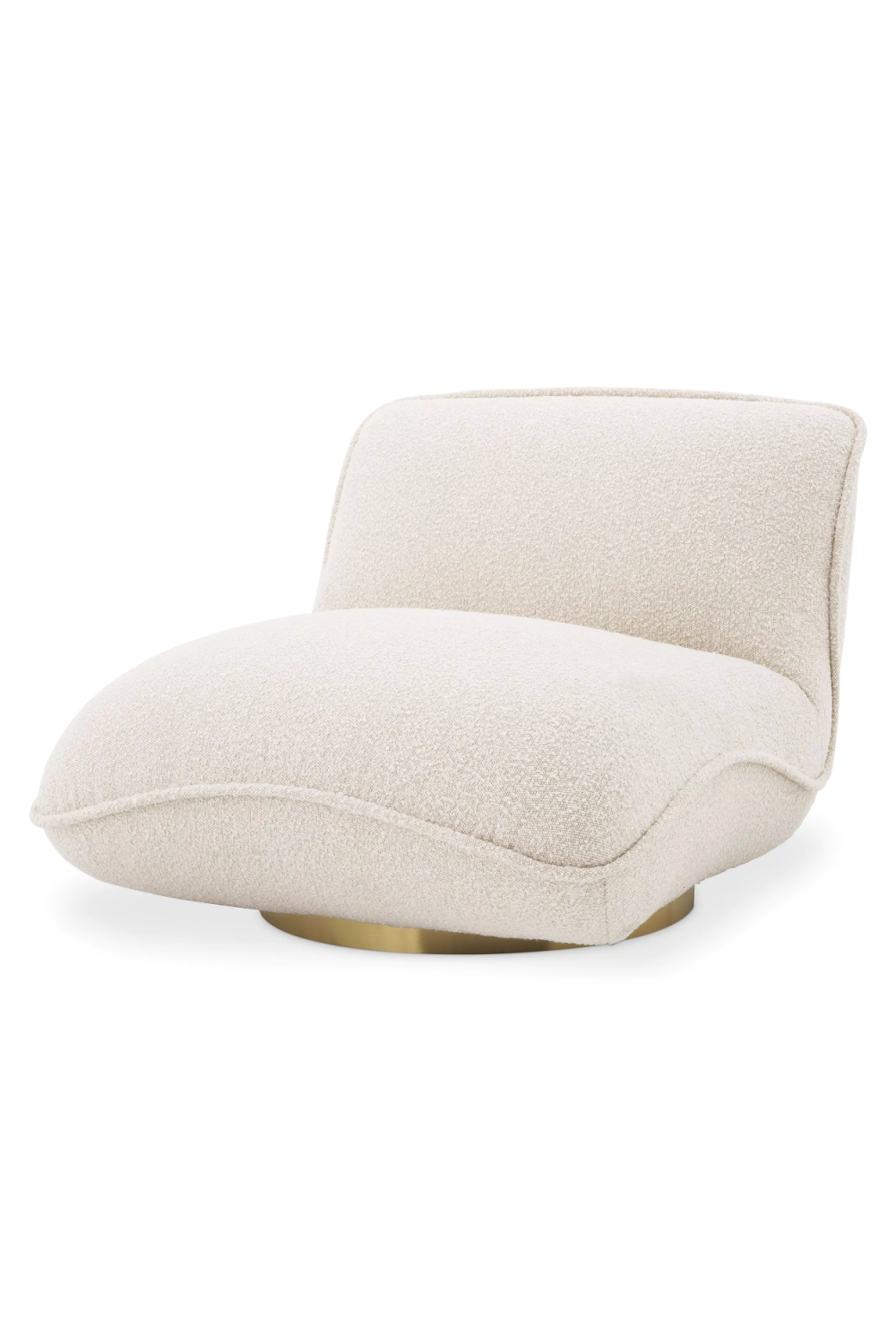 Cream Bouclé Pillow Swivel Chair | Eichholtz Relax | Oroa.com