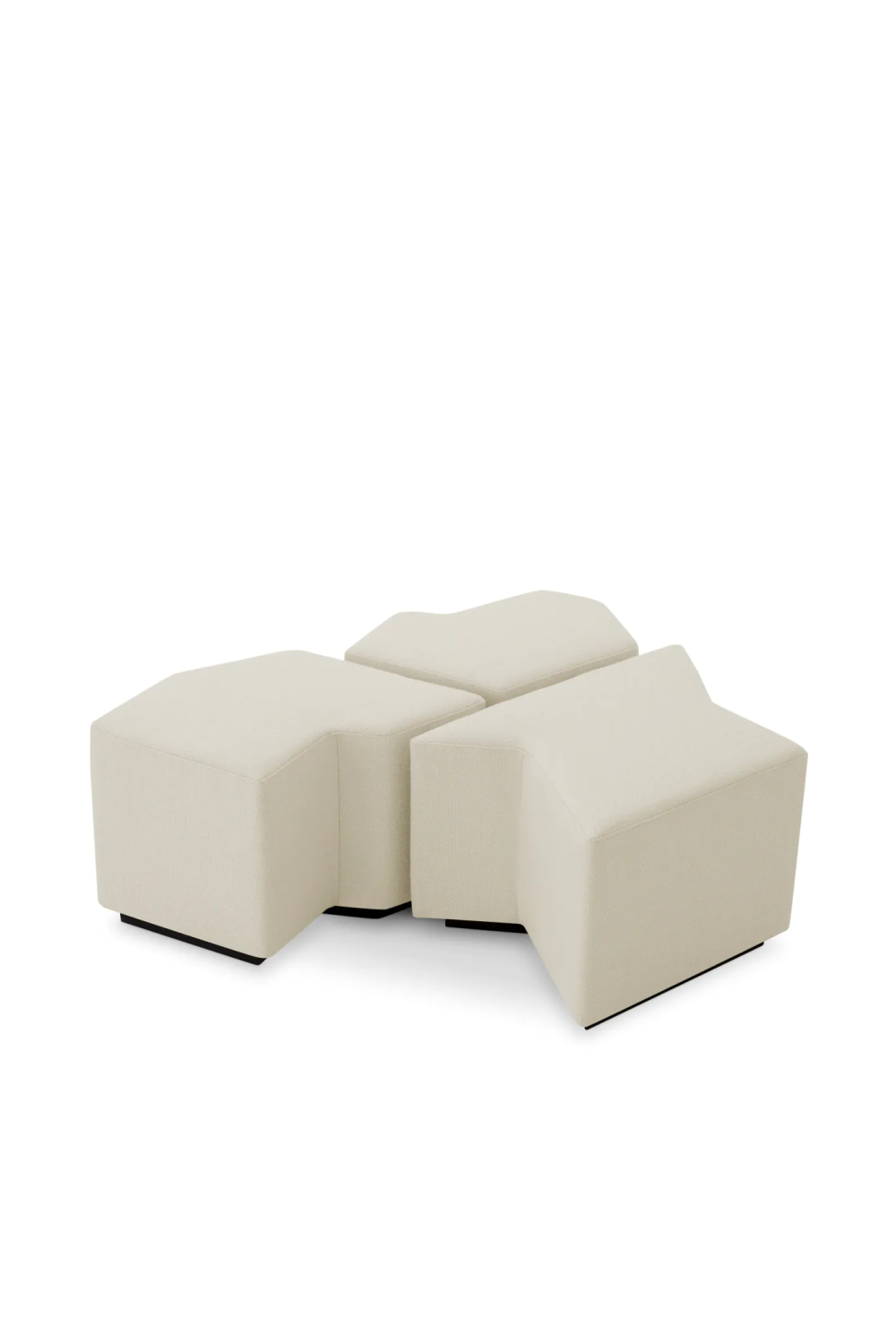 Rêve Cream Stool (set of 3) | Eichholtz Filbert | Oroatrade.com