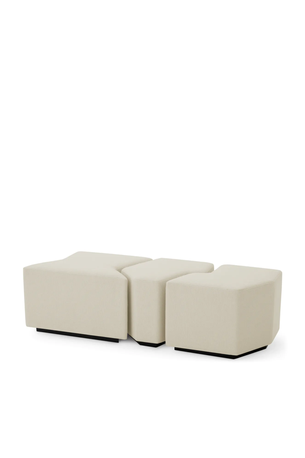 Rêve Cream Stool (set of 3) | Eichholtz Filbert | Oroatrade.com