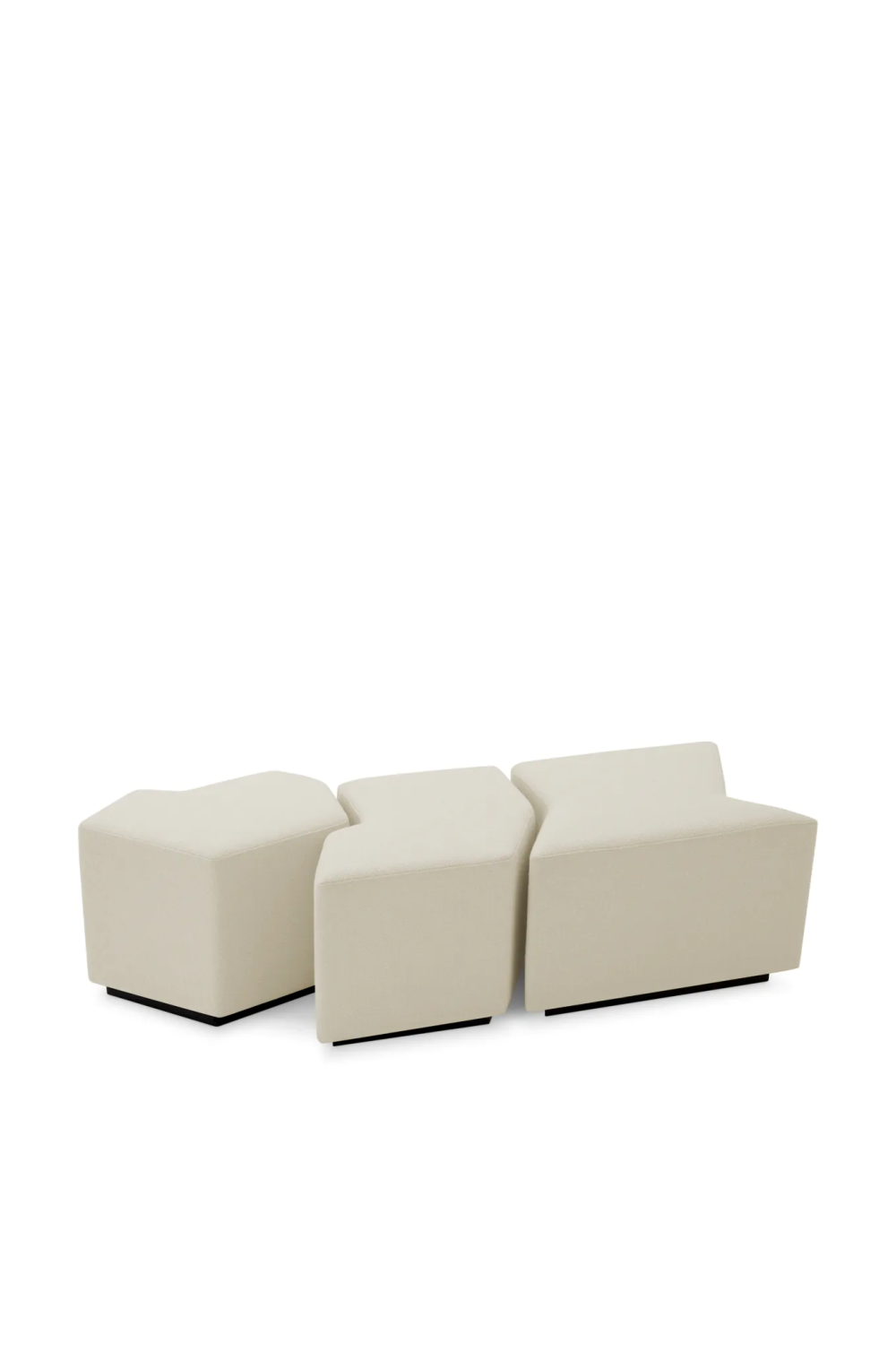 Rêve Cream Stool (set of 3) | Eichholtz Filbert | Oroatrade.com