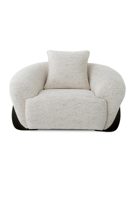 White Curved Lounge Chair | Eichholtz Siderno | Oroa.com
