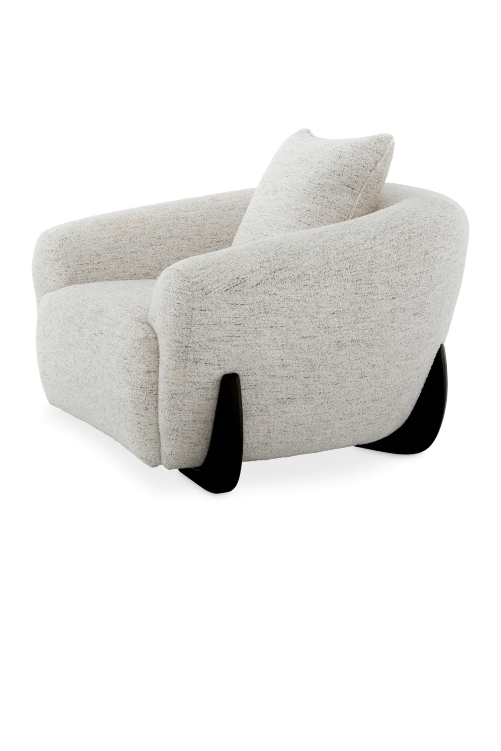 White Curved Lounge Chair | Eichholtz Siderno | Oroa.com