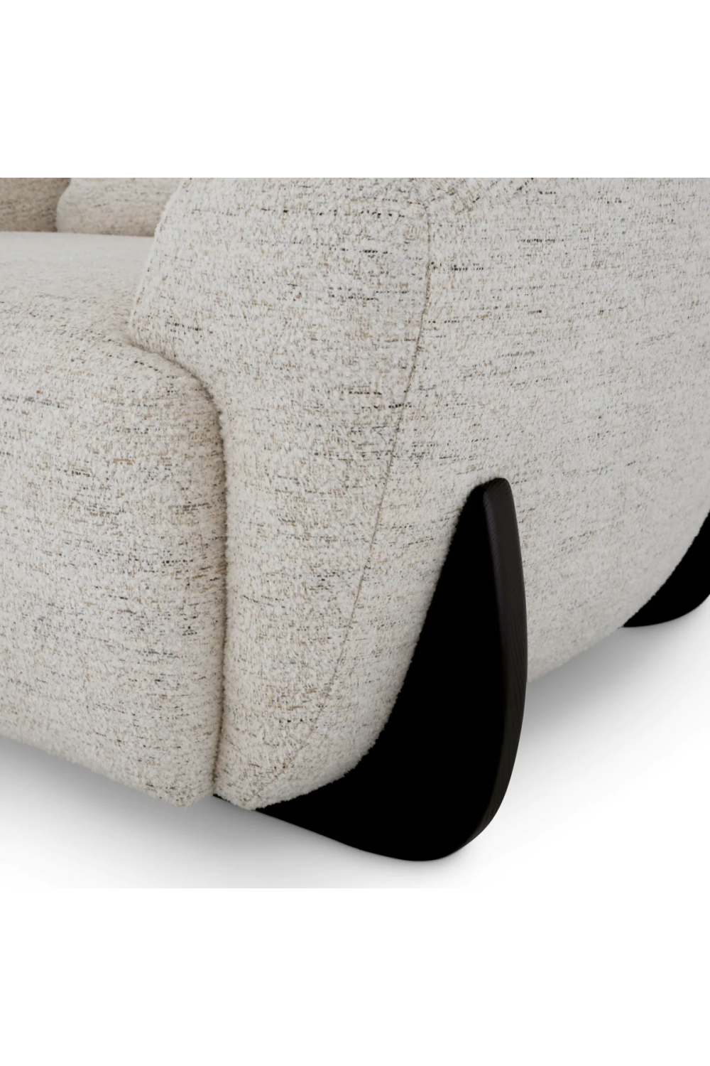 White Curved Lounge Chair | Eichholtz Siderno | Oroa.com