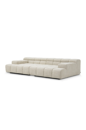 Beige Grid-Tufted Modular Sofa | Eichholtz Hunter | Oroa.com