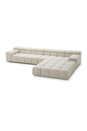 Beige Grid-Tufted Modular Sofa | Eichholtz Hunter | Oroa.com