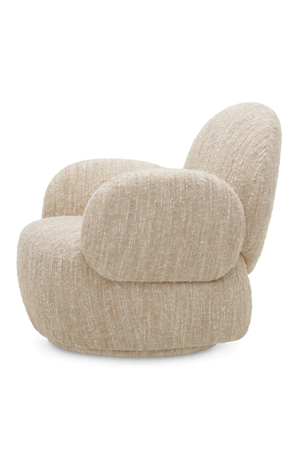 Bouclé Cream Swivel Chair | Eichholtz Madrone | Oroa.com