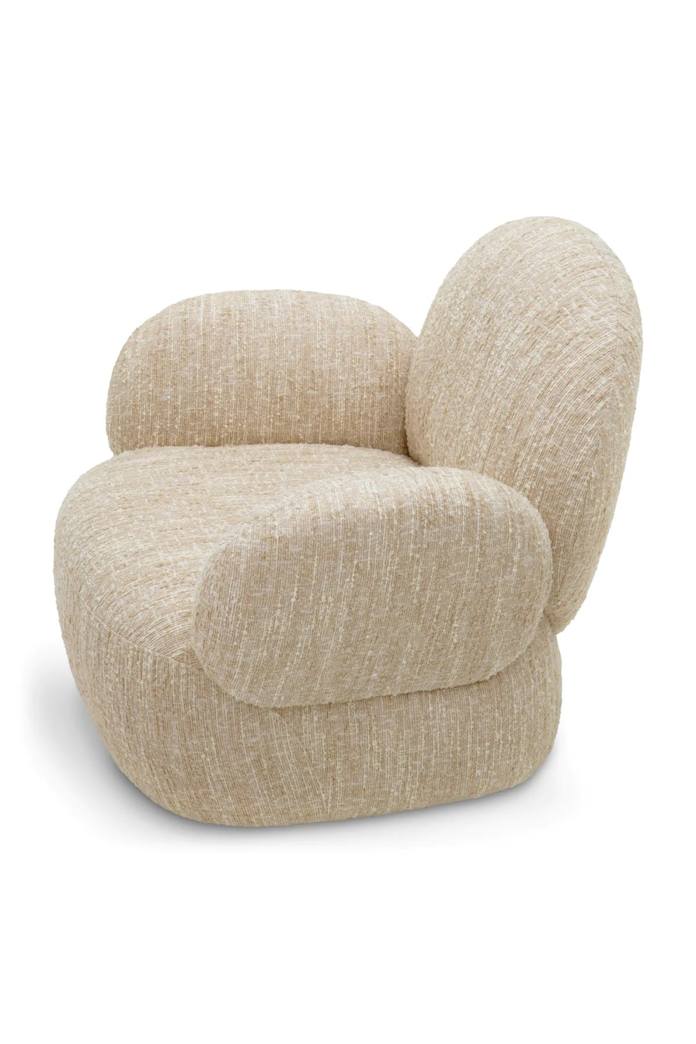 Bouclé Cream Swivel Chair | Eichholtz Madrone | Oroa.com