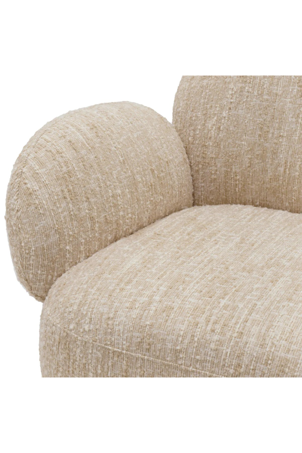 Bouclé Cream Swivel Chair | Eichholtz Madrone | Oroa.com