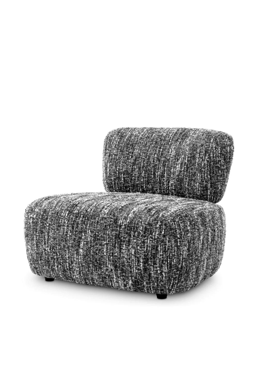 Black & White Boucle Lounge Chair | Eichholtz Leon | Oroatrade.com