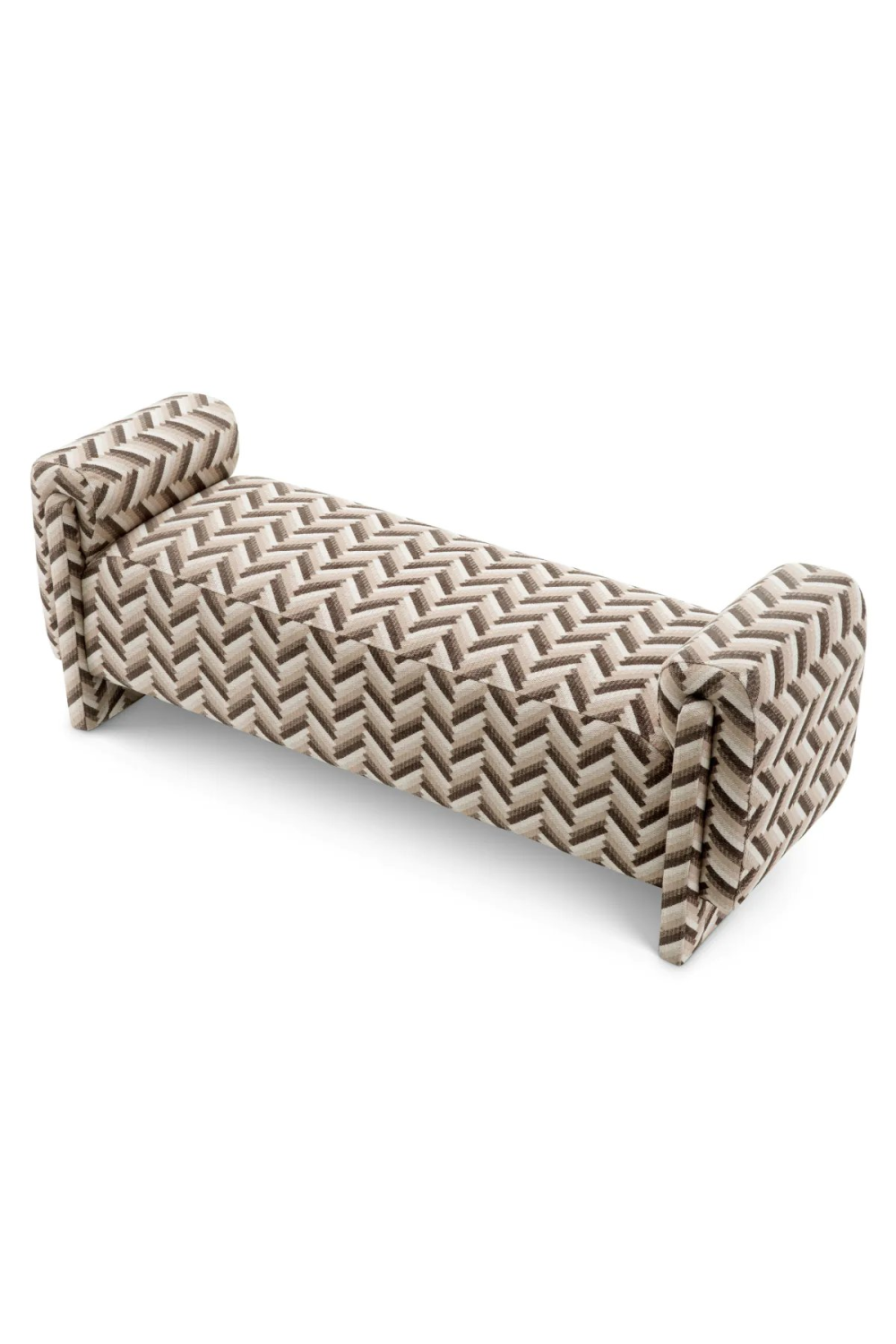 Chevron Brown Bench | Eichholtz Del Vale | Oroa.com