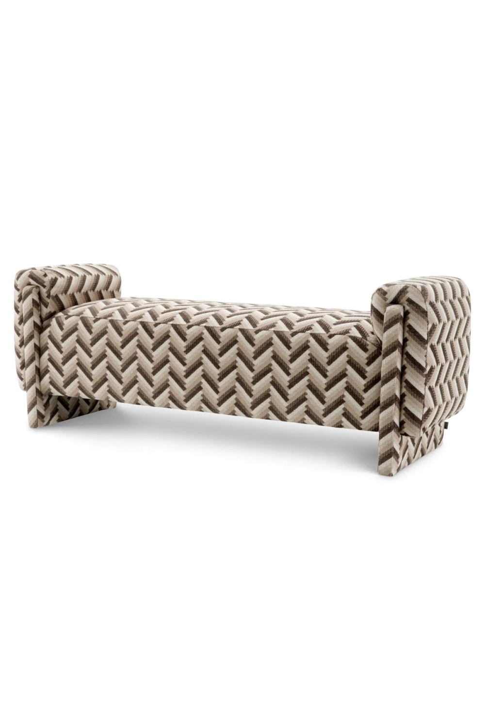 Chevron Brown Bench | Eichholtz Del Vale | Oroa.com