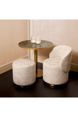 Beige Cylindrical Dining Stool | Eichholtz Greer | Oroa.com