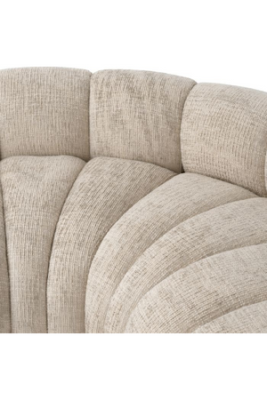 Beige Channeled Curved Sofa | Eichholtz Alison | Oroa.com