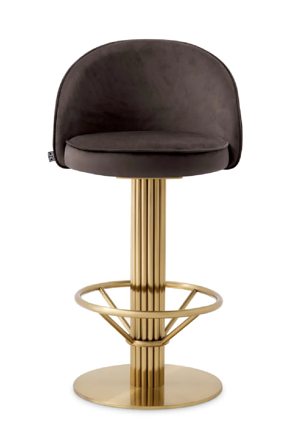 Gray Velvet Counter Stool | Eichholtz Dorland | Oroa.com