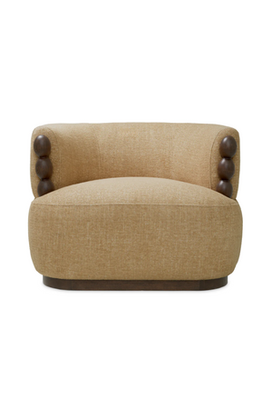 Wooden Accent Beige Lounge Chair | Eichholtz Grimaud | Oroa.com