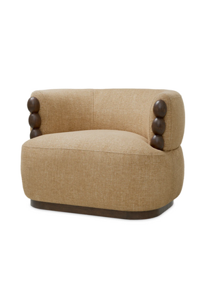 Wooden Accent Beige Lounge Chair | Eichholtz Grimaud | Oroa.com