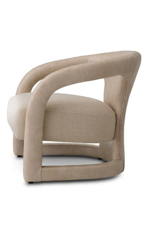 Beige Leather Accent Chair | Eichholtz Voletta | Oroa.com