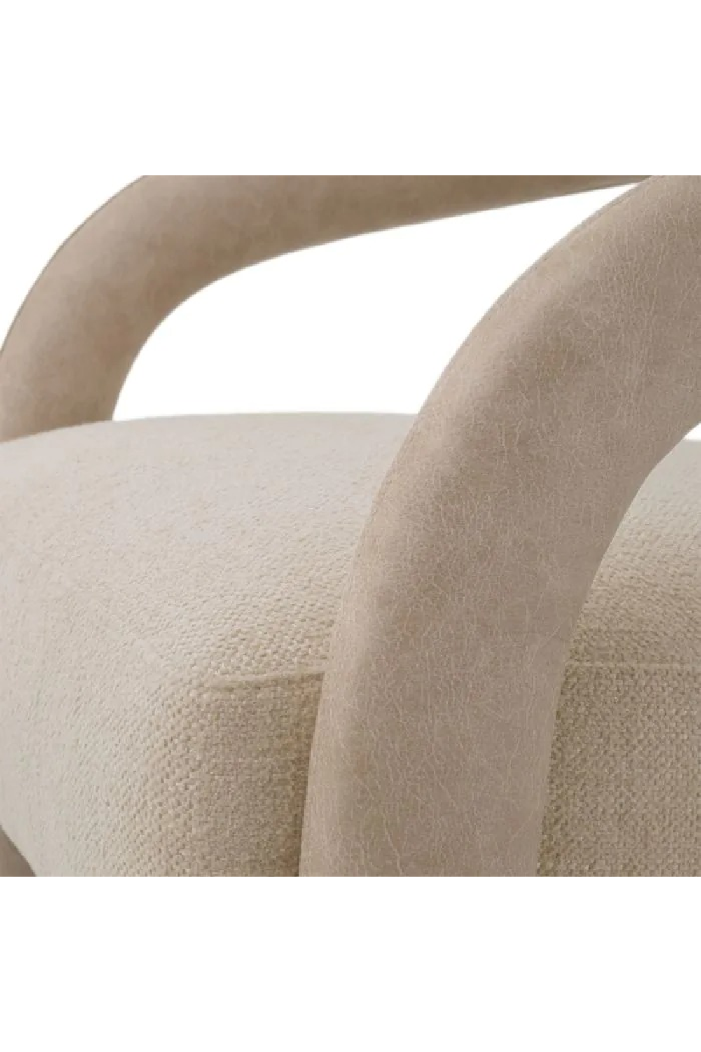 Beige Leather Accent Chair | Eichholtz Voletta | Oroa.com