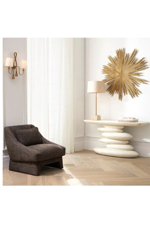 Brown Sloped-Arm Lounge Chair | Eichholtz Valore | Oroa.com