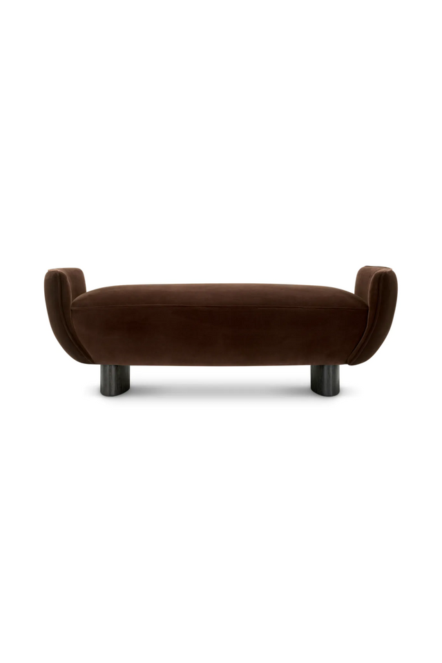 Brown Velvet Bench | Eichholtz Stirling | Oroa.com
