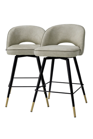 Upholstered Swivel Counter Stool Set (2) | Eichholtz Cliff | Oroa.com