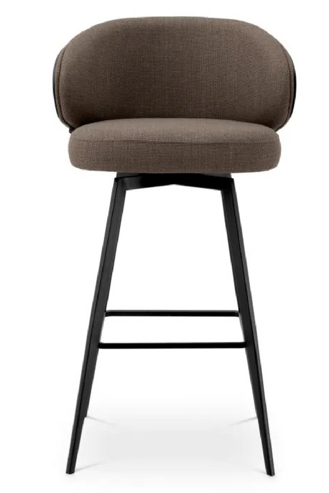 Curved Dark Gray Bar Stool | Eichholtz Camerota | Oroa.com