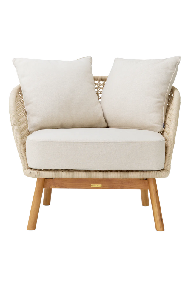 Cream Rope Outdoor Lounge Chair | Eichholtz Trinity | Oroa.com