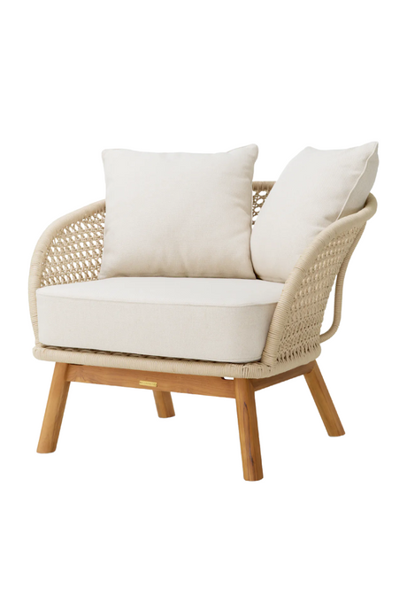 Cream Rope Outdoor Lounge Chair | Eichholtz Trinity | Oroa.com
