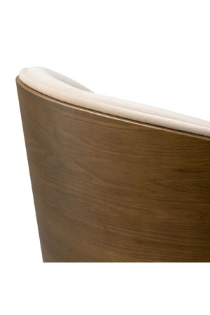 Curved-Back Beige Bar Stool | Eichholtz Camerota | Oroa.com