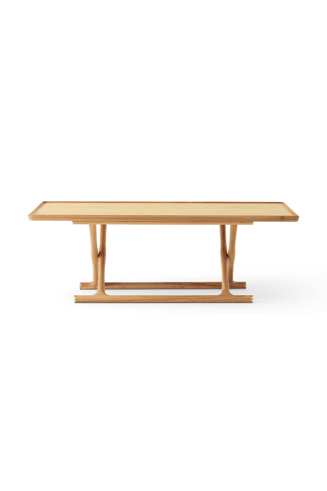 Oiled Wood Foldable Lounge Table | Audo Copenhagen Jager | Oroa.com