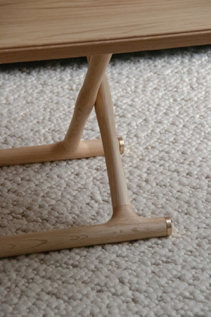 Oiled Wood Foldable Lounge Table | Audo Copenhagen Jager | Oroa.com