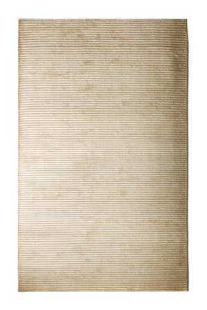 Beige Ribbed Fabric Rug | Audo Copenhagen Houkime | Oroa.com