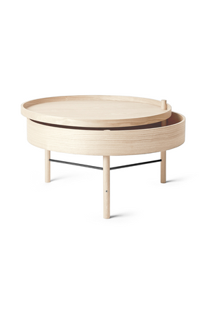 Round Wooden Turning Table | Audo Copenhagen | Oroa.com