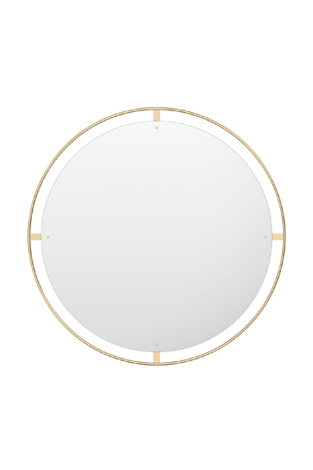 Round Brass Mirror L | Audo Copenhagen Nimbus | Oroa.com